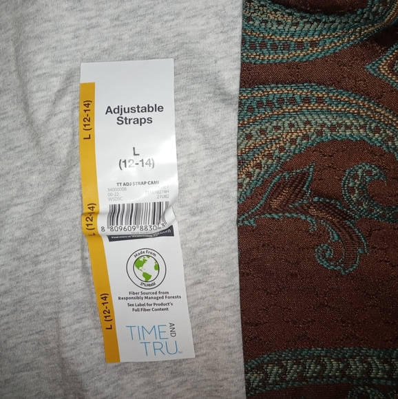 Grey Time and True adjustable straps camisole - Picture 2 of 4